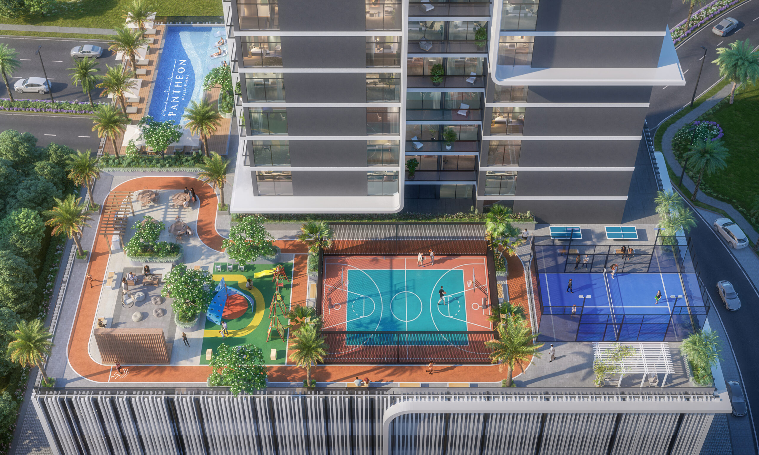 Maison Elysee 3 podium architectural render