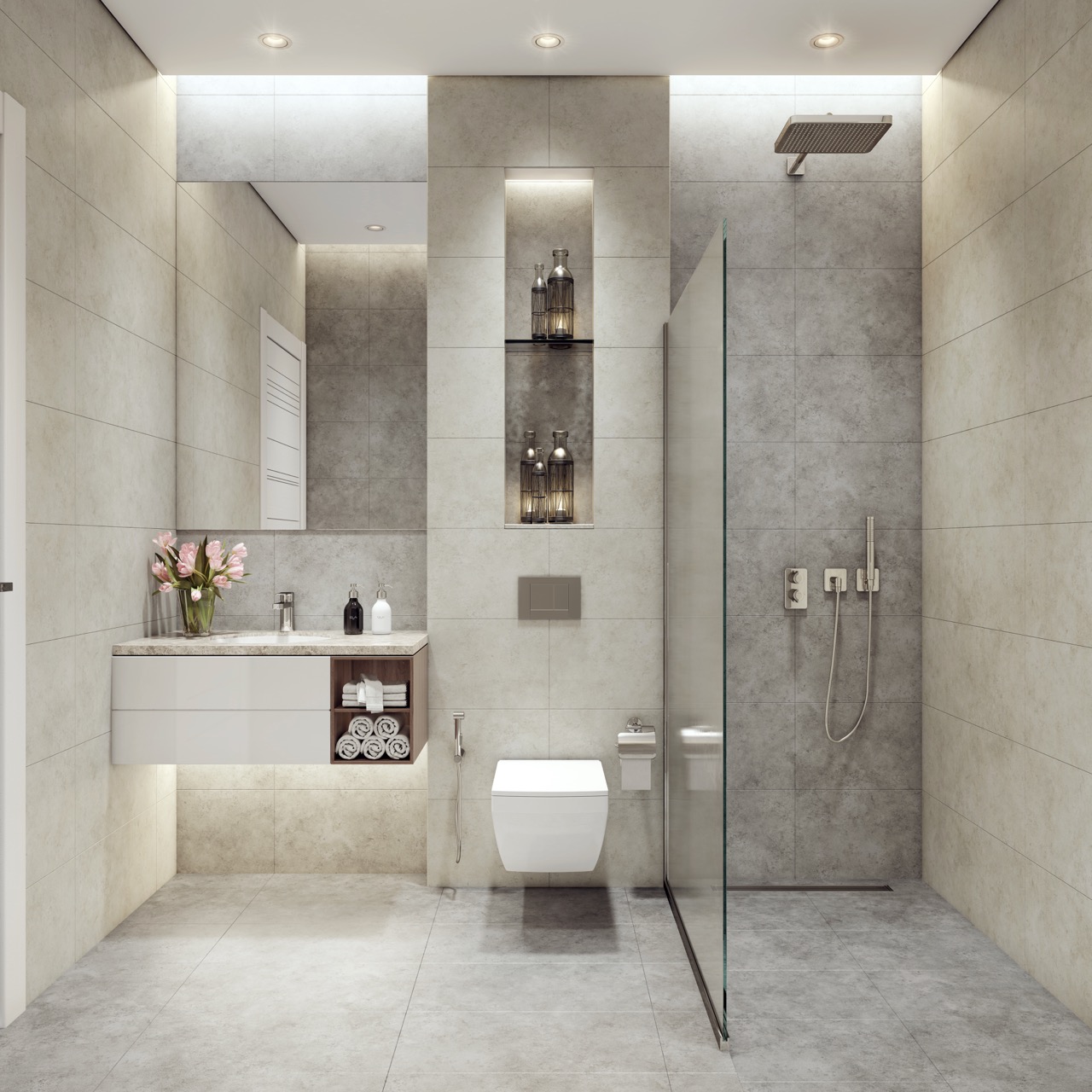 Elysee I bathroom interior render