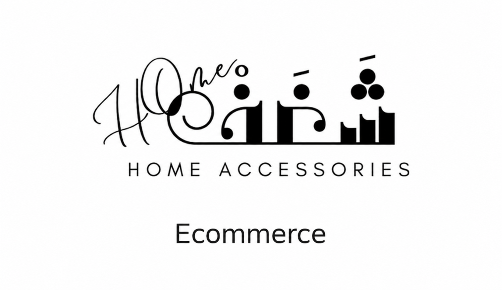 Home accessories logo with ecommerce text